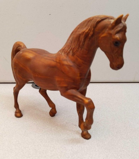 Vintage Unmarked Arabian Wood Grain Stallion