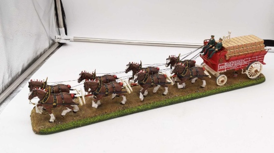 The Budweiser Clydesdales Danbury Mint in foam