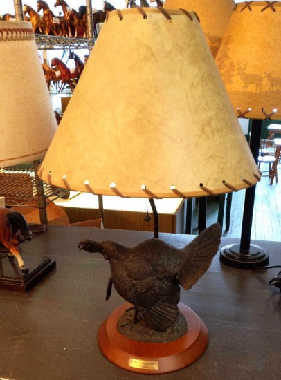 "Shouting Tom"- Tim Wilson Table Lamp 22"