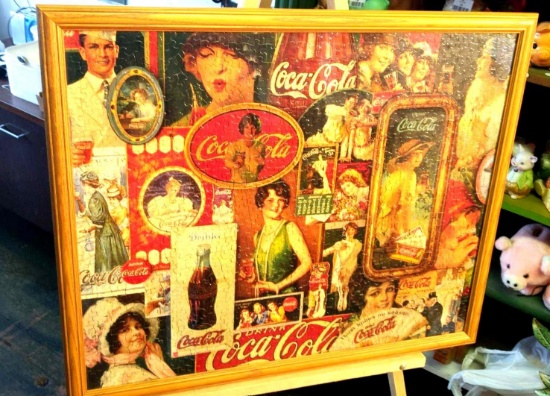 Coca-Cola Framed Puzzle 32"x26"