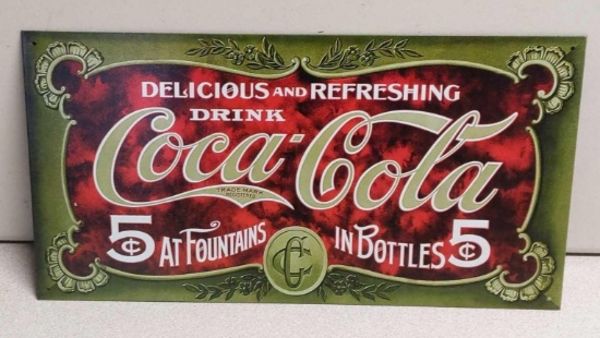 Coca-Cola 16"x8.5" Tin Sign