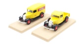 Pair of Elcor Coca-Cola Ford Trucks w/Display case