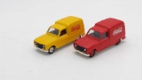2 Coca-Cola Renault 4 Delivery Trucks