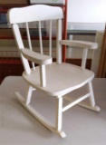 Child's White Rocking Chair 23