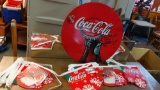 Coca-Cola Corrugated Button & Holiday Paper Garland (3)