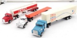 Ertl Fuel, Flatbed & Trailer Tractor Trailer Lot w/2 Case Tractors