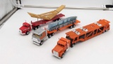 Ertl Flatbeds (Joists & Beams) & Vehicle Hauler Tractor Trailers Lot