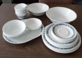 Corelle Dishes - 8 each Plates - 4 each Bowls - 7 Cups & Serving Pieceeach