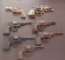 Vintage Toy Tin Revolvers Lot - Make No Sound
