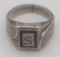 Sterling Silver Ring w/S Emblem Size 9 8.05 gr