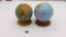 Tin Globe Banks - Pair