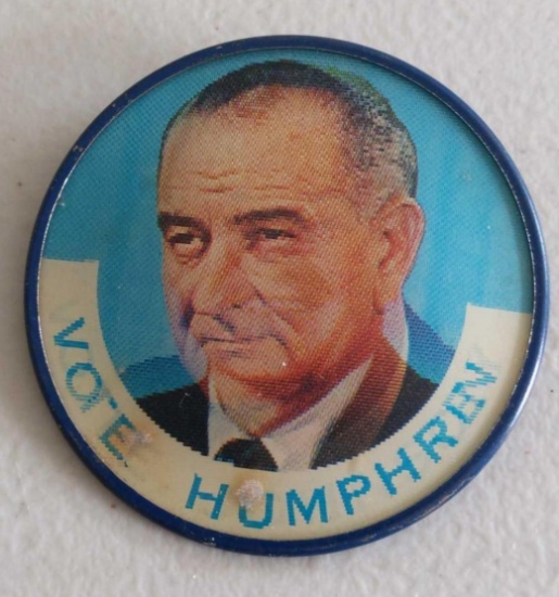 Humphrey/Johnson Flasher Vari-Vue Political Button