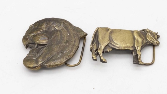 Cougar & Cow Belt Buckle Lot