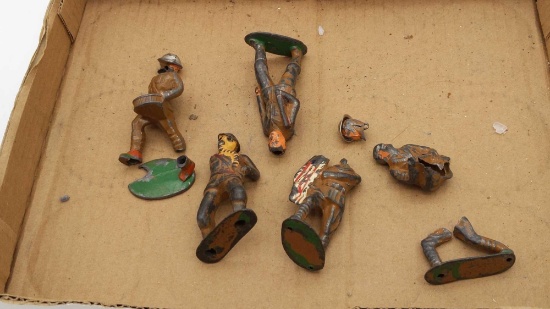 Cast Metal Casualties Soldiers - Parts Lot