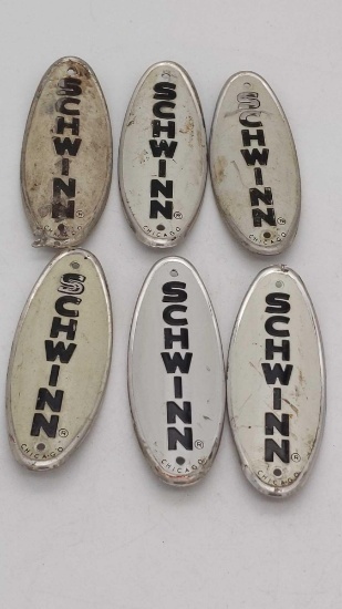 Schwinn Bike Head Badges Lot -6