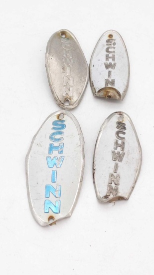 Schwinn Bike Head Badges Lot - Banged Up