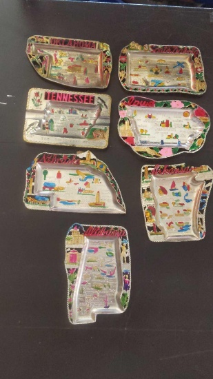 State Ashtray Lot - OK,TN,NE,AL,AK,IA&SD