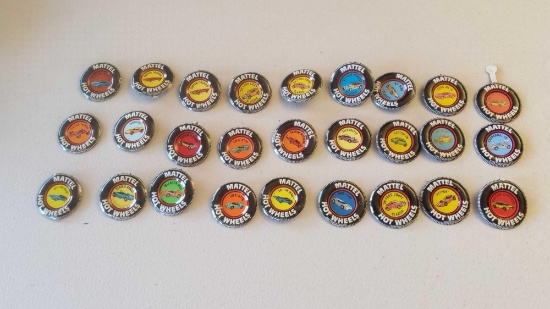 Mattel Hot Wheels Metal Badges - Redline