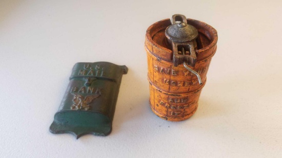 Vintage Bank Lot - U.S. Mail & Save Your Money and Freeze It Coin Banks