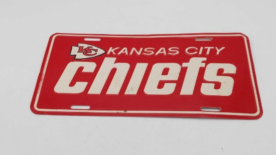 Kansas City Chiefs License Plate Cover