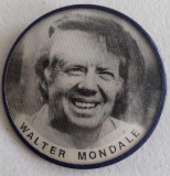 Carter Mondale Flasher Vari-Vue Political Pinback Button