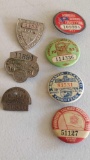 Minnesota Chauffer License Badges-Pins 1918,31,42,52-55