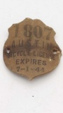 1944 Bicycle License Austin, MN #1807