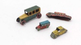 Cracker Jacks Tin car 1931 & Other Tin Lithos Lot