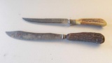 Stag Handle Carving Knives Unmarked