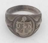 U.S. Navy Sterling Ring 8.05 gr Size 7