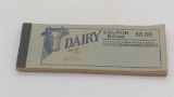 1960's Dairy Coupon Book - Looks Complete