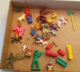 Variety of small Toys including Cracker Jack Toys