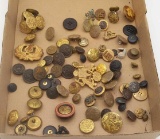 Military Buttons & Insignia Lot