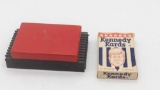 Vintage Card Holder & Kennedy Kards