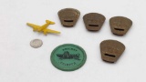Cracker Jacks Tin Whistles, Airplane & Kricket Chirper Lot