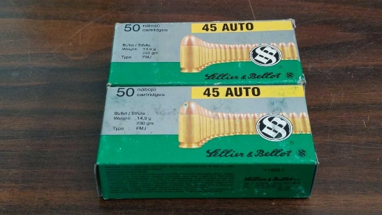 Lellier & Bellot 45 ACP FMJ 133 Rounds
