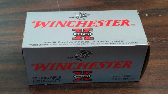 Winchester Super X 500 Rounds 22 LR HV 40gr Power-Point