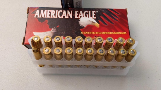 20 Round American Eagle 223 Rem 50gr Jacketed Hollow Point