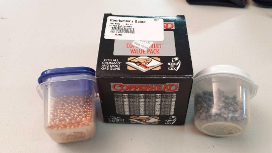 18 Copperhead CO2 Cylinders, BB's & Pellet Lot
