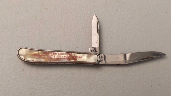 Bills Distributing Menomonee, WI Col. Prob. Folding Knife