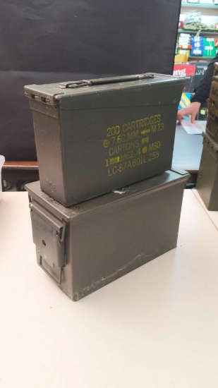 Pair of Ammo Cans (7.62 & Unmarked) Empty