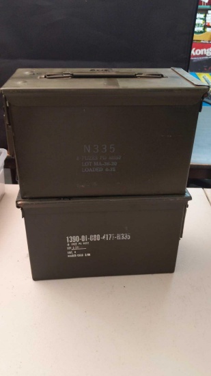 Pair - 8 Fixed PD M557 Ammo Cans - Empty
