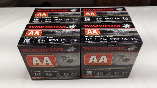 Winchester 100 - 12 Ga. 2-3/4" 1-1/8oz. 7-1/2 Shot Heavy Target Loads
