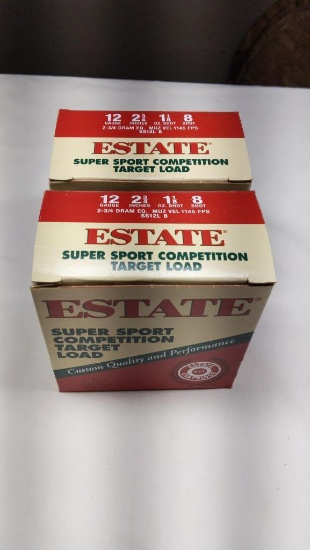 Estate 50-12 Ga. 2-3/4" 1-1/8oz. 8 Shot Shotgun Shells