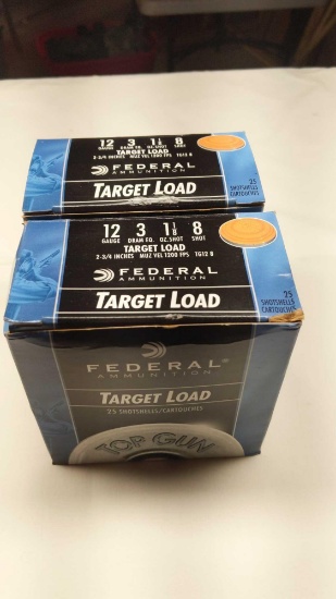 Federal 50 - 12 Ga 2-3/4" 1-1/8oz 8 Shot Target Load