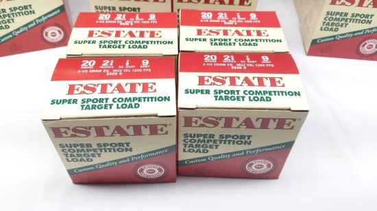 Estate 100 - Competition Target Loads 20 Ga 2-3/4" 7/8oz 9 Shot Shotgun Shells