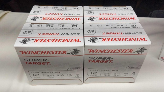 Winchester 100 12 Ga 2 3/4" 1-1/8oz 8 Shot Super-Target