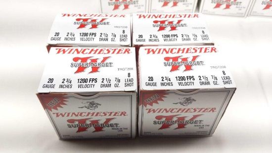 Winchester 100 - 20 Ga 2-3/4" 7/8oz 8 Lead Shot Super Target Rounds