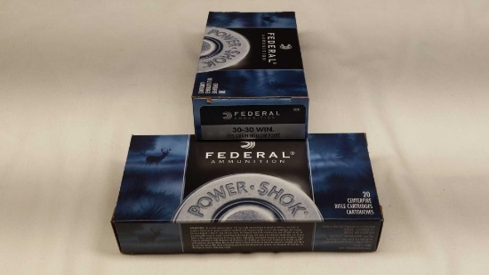 Federal 40 - 30-30 Win Center-fire Rifle Cartridges