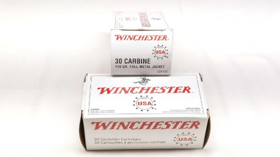 Winchester 30 Carbine 110gr. FMJ 100 Rounds